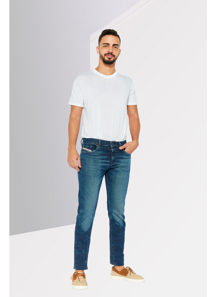 Men Slim Fit Washed Stretchable Denim, Blue