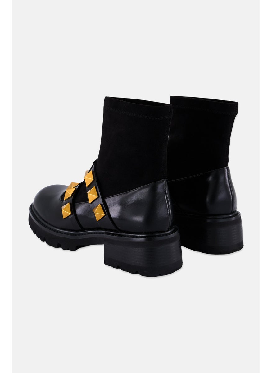 Women Gerria Slip On Ankle Boots, Black