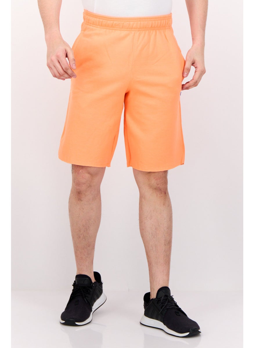 Men Sportswear Fit Outdoor Shorts, Orange