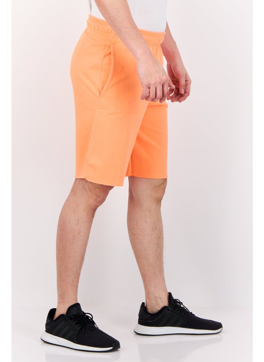 Men Sportswear Fit Outdoor Shorts, Orange
