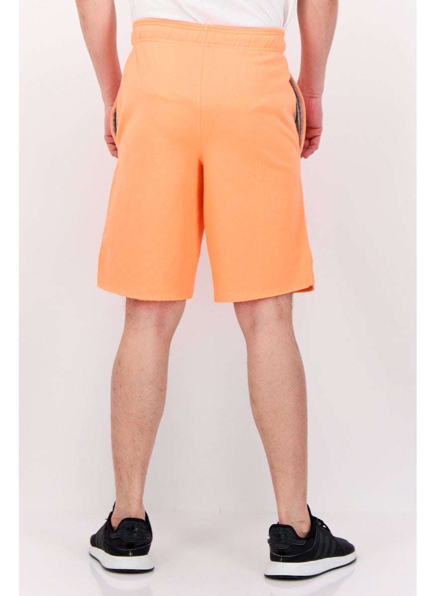 Men Sportswear Fit Outdoor Shorts, Orange