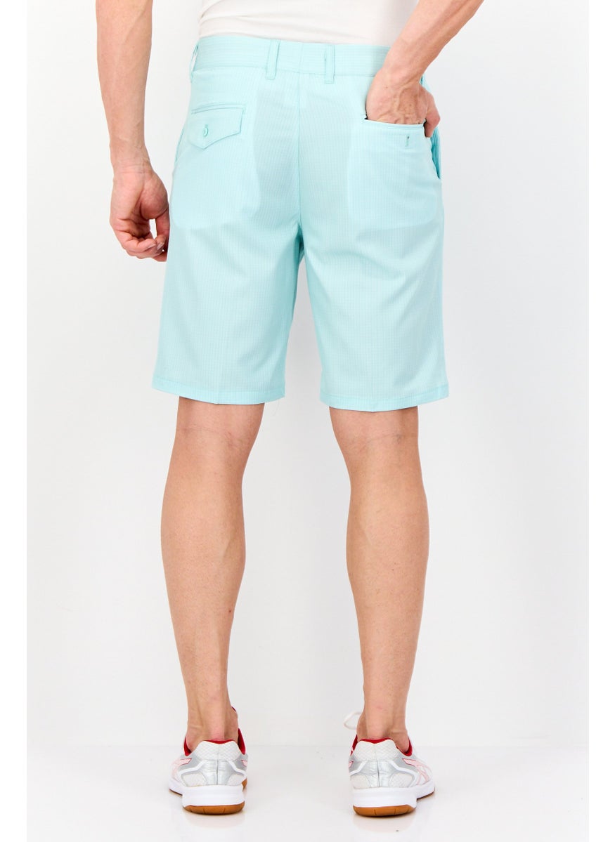 Men Sportswear Fit Golf Shorts, Mint Green