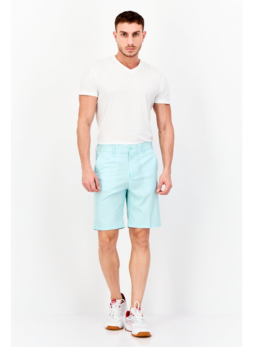 Men Sportswear Fit Golf Shorts, Mint Green