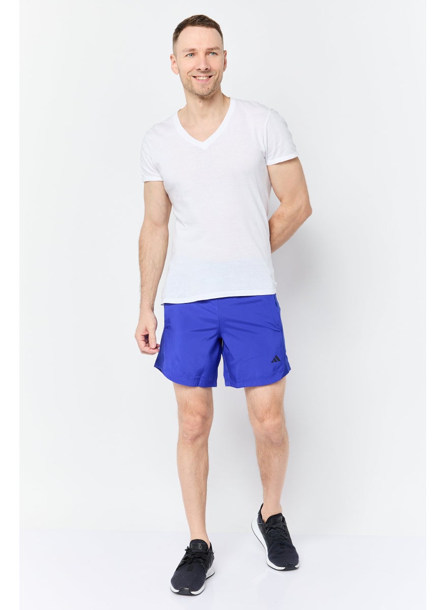 Men Sportswear Fit 7 Inseam Training Shorts, Royal Blue