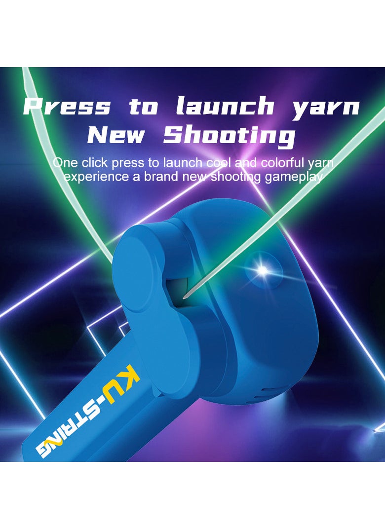 Glow-in-the-dark rope transmitter propeller Handheld fun lasso pressure reducer LED Night halo rope game Ideal gift for birthday