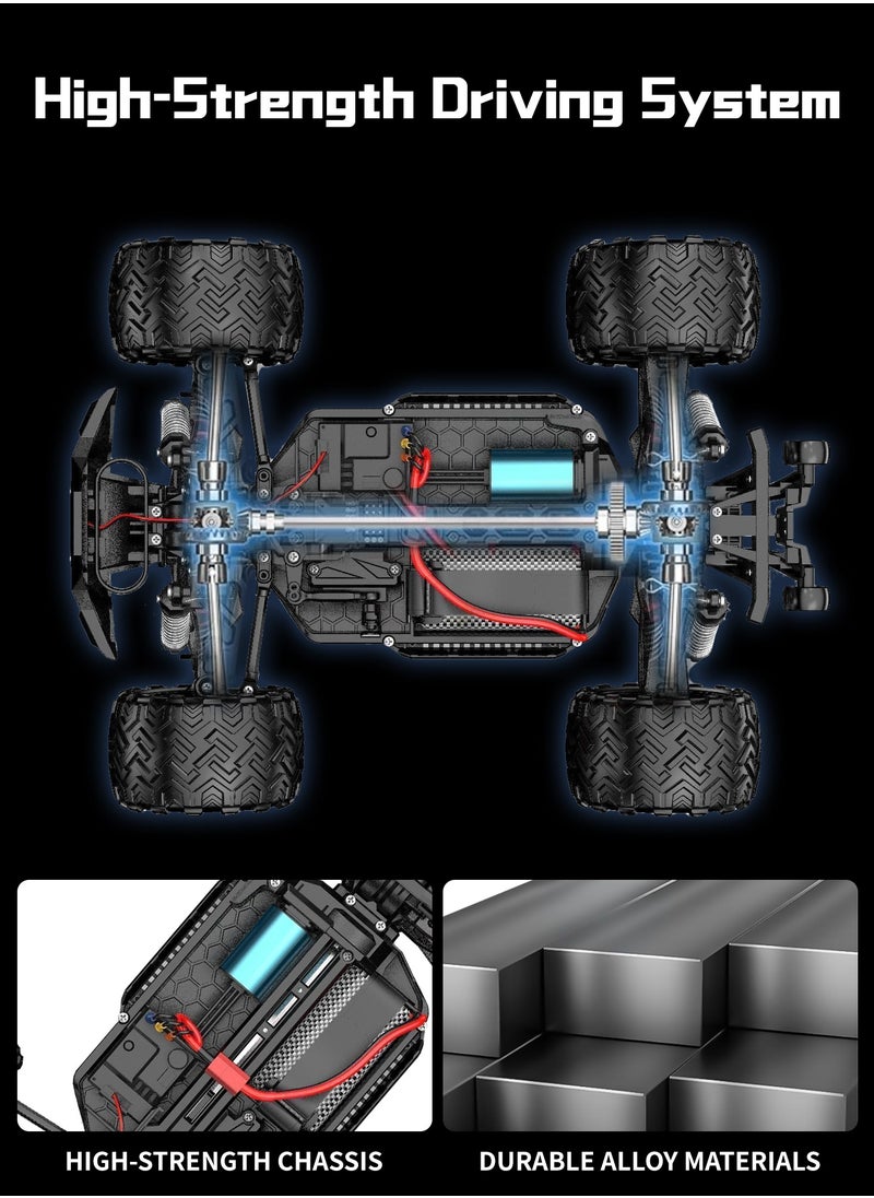 HAVT RC 1/14 Brushless Romote Control Cars with LED Headlight for Beginners. Fast 60 km/h,4X4 Offroad .RC car for adults for kids.Toys Gifts