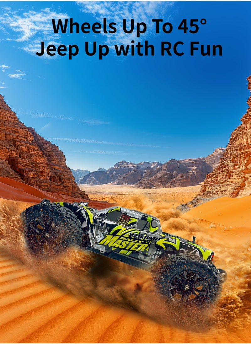 HAVT RC 1/14 Brushless Romote Control Cars with LED Headlight for Beginners. Fast 60 km/h,4X4 Offroad .RC car for adults for kids.Toys Gifts