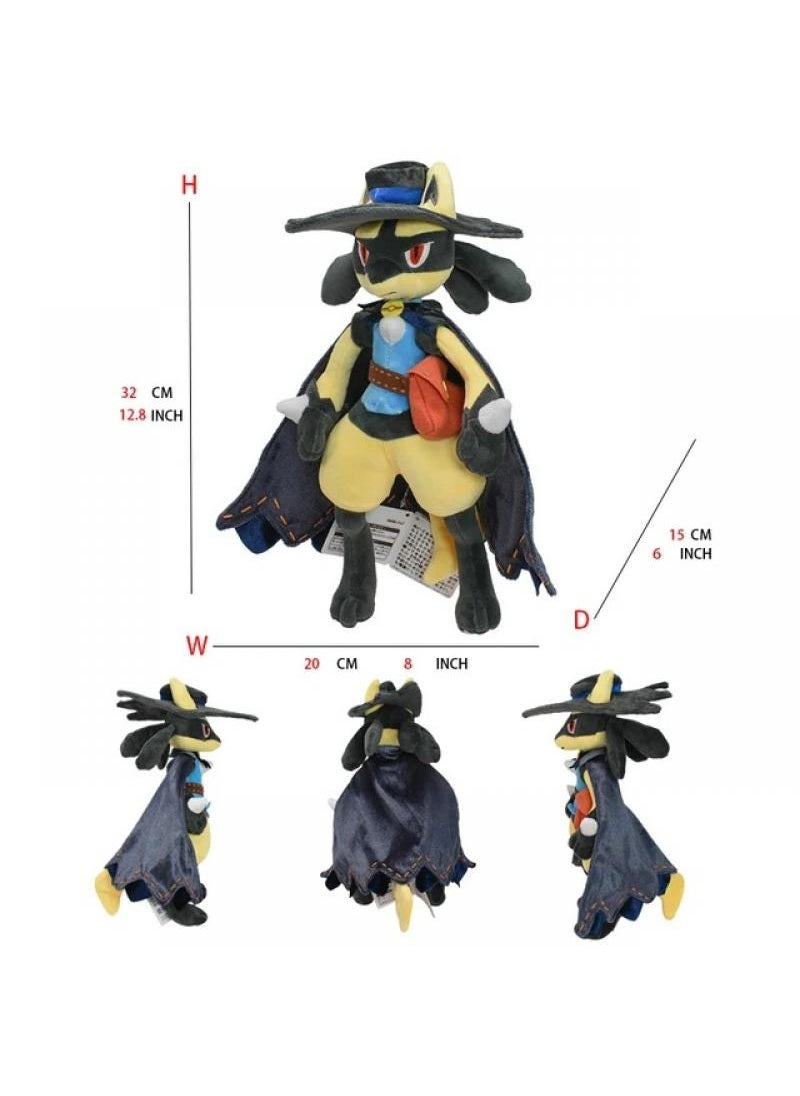 1-Piece Pocket Monsters Figure Lucario Plush Toys 32cm