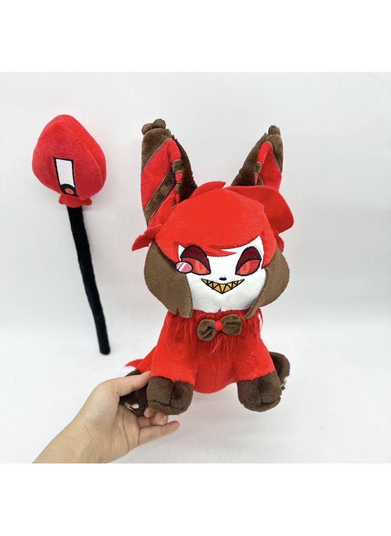 1-Piece Stolas Meow Hazbin Hotel Plush Toys Husk Meow Plush Cat Doll Perfect Gift For Boys And Girls