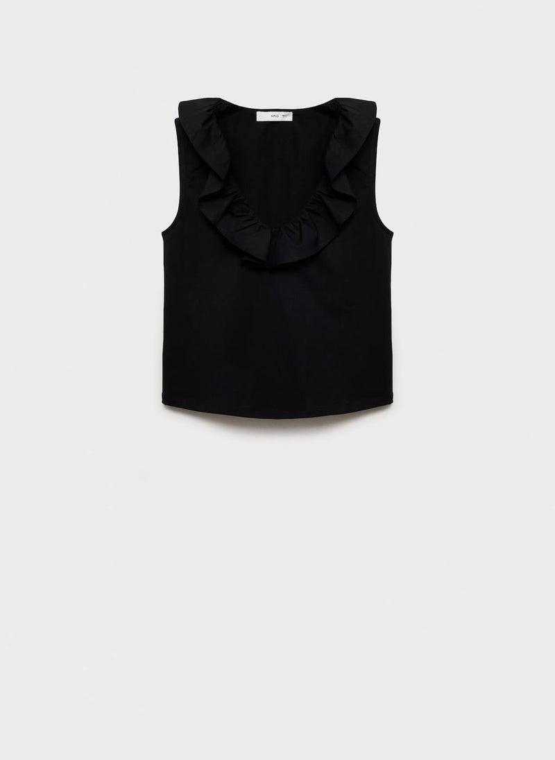 Cotton Top With Ruffles
