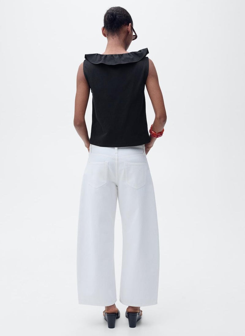 Cotton Top With Ruffles