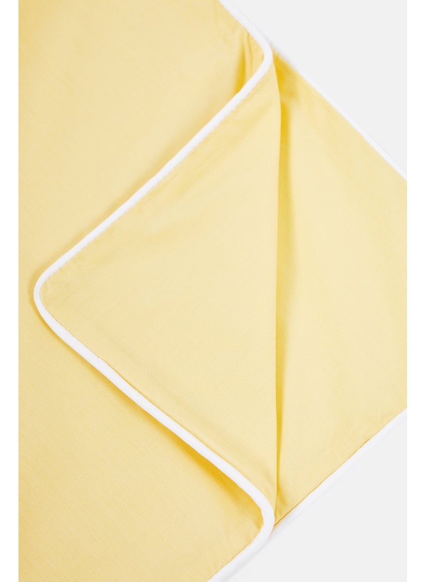 Double Percale Duvet Set 140 x 200 cm, Yellow