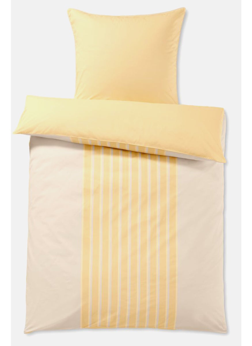 Double Percale Duvet Set 140 x 200 cm, Yellow
