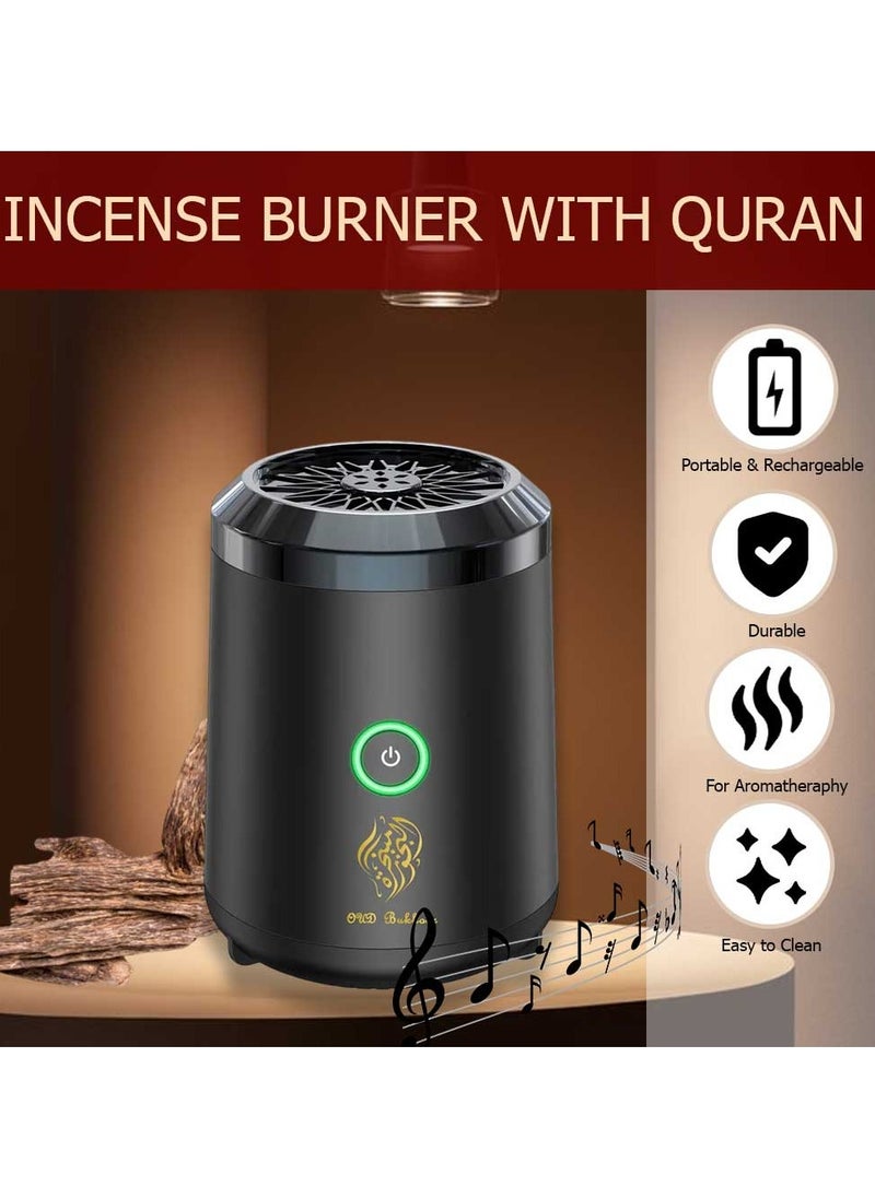 Bakhoor Arabic Electric Incense Oud Burner with Full Quran Muslim Speaker Remote and App Control
