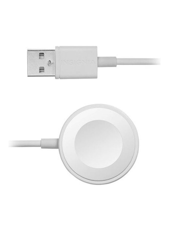Magnetic Charging Cable For Apple Watch White