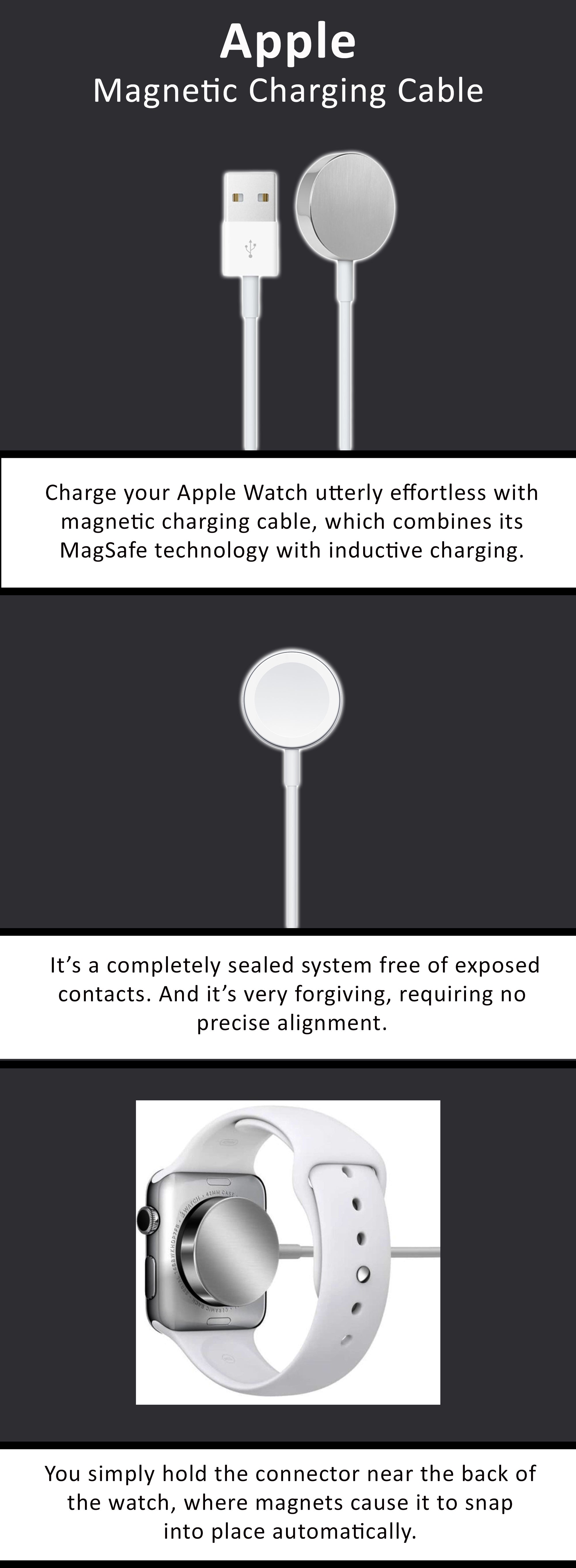 Magnetic Charging Cable White