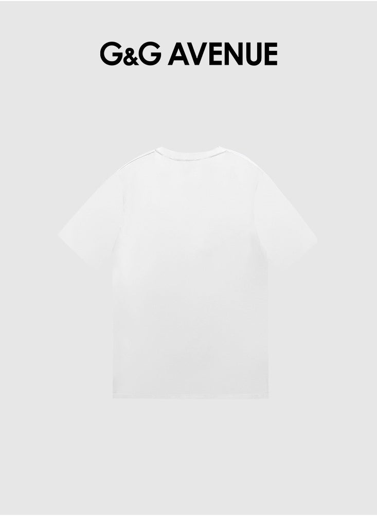 Heavy cotton fabric Summer pure cotton short sleeved unisex T-shirt, Oversized and fashionable couple, colored horse bottomed shirt