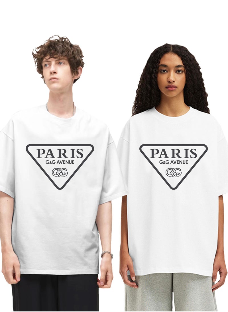 Oversized Neutral Cotton Fashion Top Black Round Neck Retro Regular Casual Vacation T-shirt Summer Fitness Sports T-shirt Comfortable Short sleeved Football Team Top