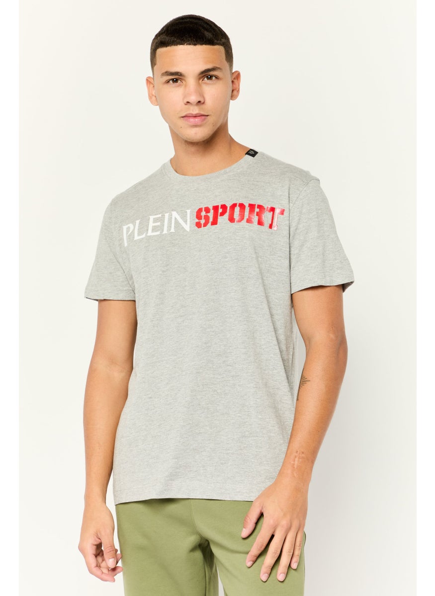 Men Sportswear Fit Short Sleeve Outdoor T-Shirt, Grey