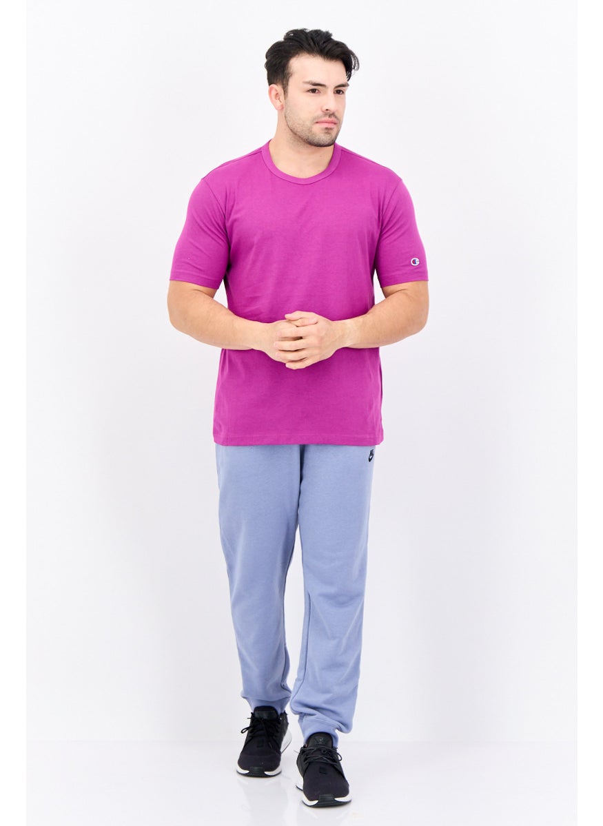 Men Sportswear Fit Short Sleeve Training T-Shirt, Purple