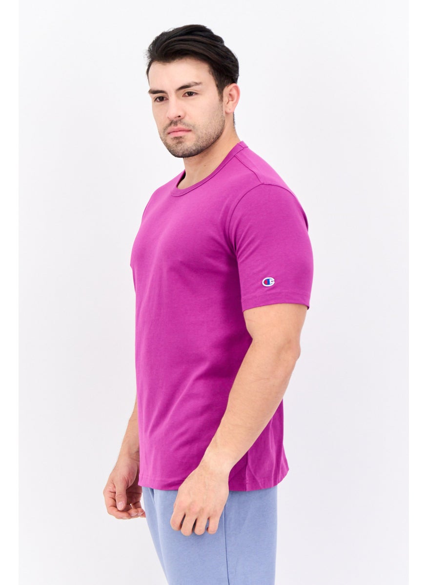 Men Sportswear Fit Short Sleeve Training T-Shirt, Purple