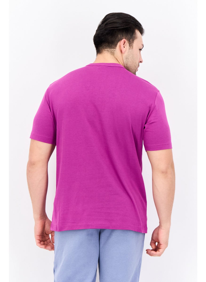 Men Sportswear Fit Short Sleeve Training T-Shirt, Purple