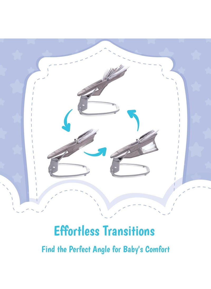 KH 3 In 1 Deluxe Multi-Functional Swing & Bassinet for Infants up 0 - 36 months Old – Versatile Baby Sleeper, 5 Adjustable Swing Speeds, Breathable Fabric, Canopy with Mosquito Net (Pink)