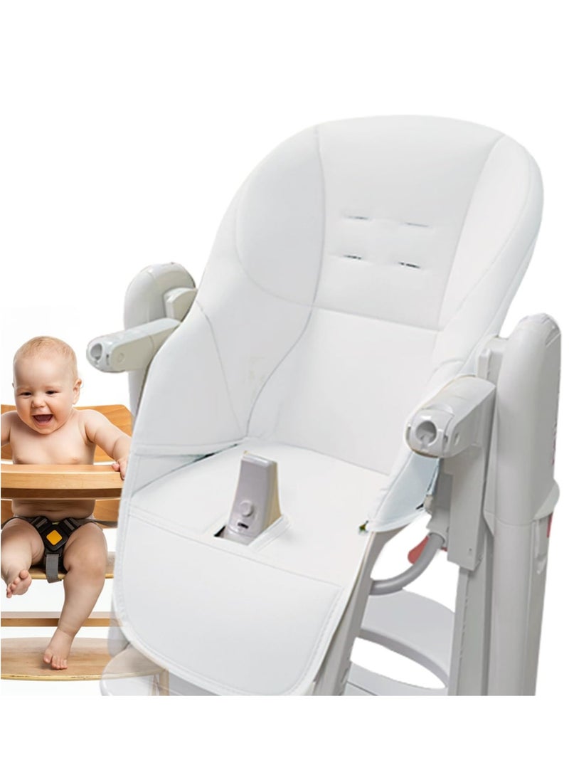 High Chair Cover Replacement for Graco, Baby High Chair Cushion, PU Leather Dining Chair Cover, Multifunctional Highchair Seat Cover Pad,  Universal High Chair Covers for Toddler Kids