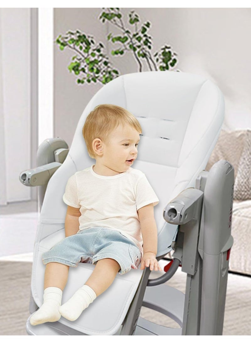 High Chair Cover Replacement for Graco, Baby High Chair Cushion, PU Leather Dining Chair Cover, Multifunctional Highchair Seat Cover Pad,  Universal High Chair Covers for Toddler Kids