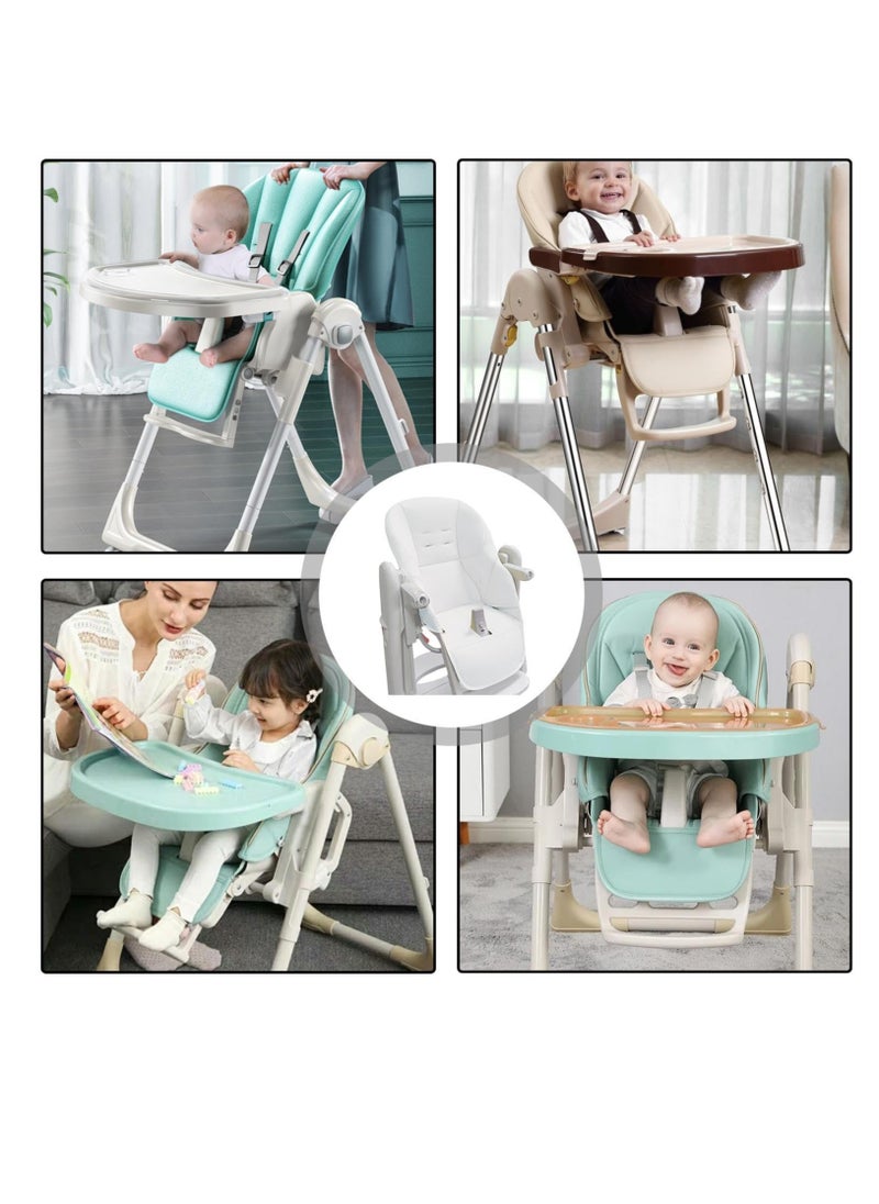 High Chair Cover Replacement for Graco, Baby High Chair Cushion, PU Leather Dining Chair Cover, Multifunctional Highchair Seat Cover Pad,  Universal High Chair Covers for Toddler Kids