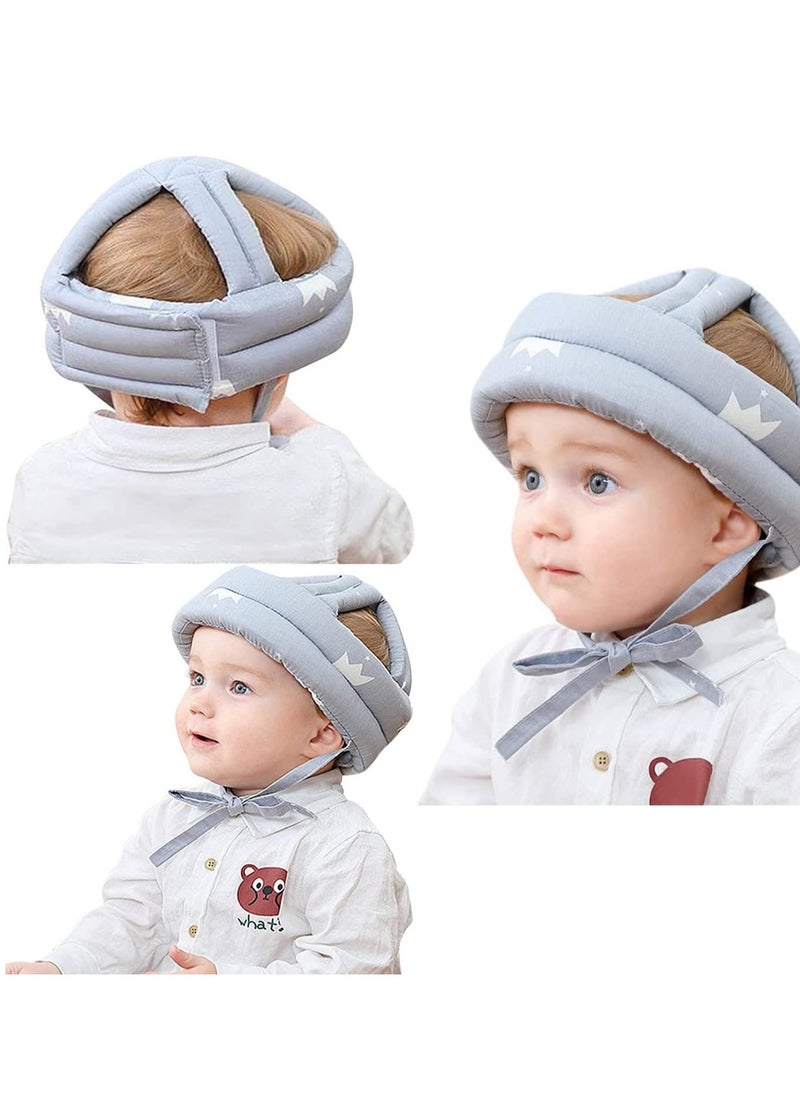 Baby Helmet for Crawling, Toddler Safety Hat, Toddler Head Protector Hat,  Safety Helmet Infant Walker Bumper Hat, Adjustable Headguard Hat for Baby Boys Girls Learn to Walk, for Aged 0-3 Years
