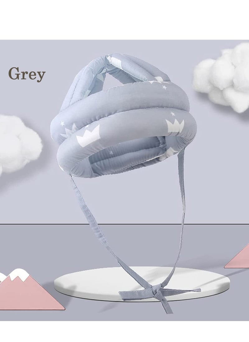 Baby Helmet for Crawling, Toddler Safety Hat, Toddler Head Protector Hat,  Safety Helmet Infant Walker Bumper Hat, Adjustable Headguard Hat for Baby Boys Girls Learn to Walk, for Aged 0-3 Years