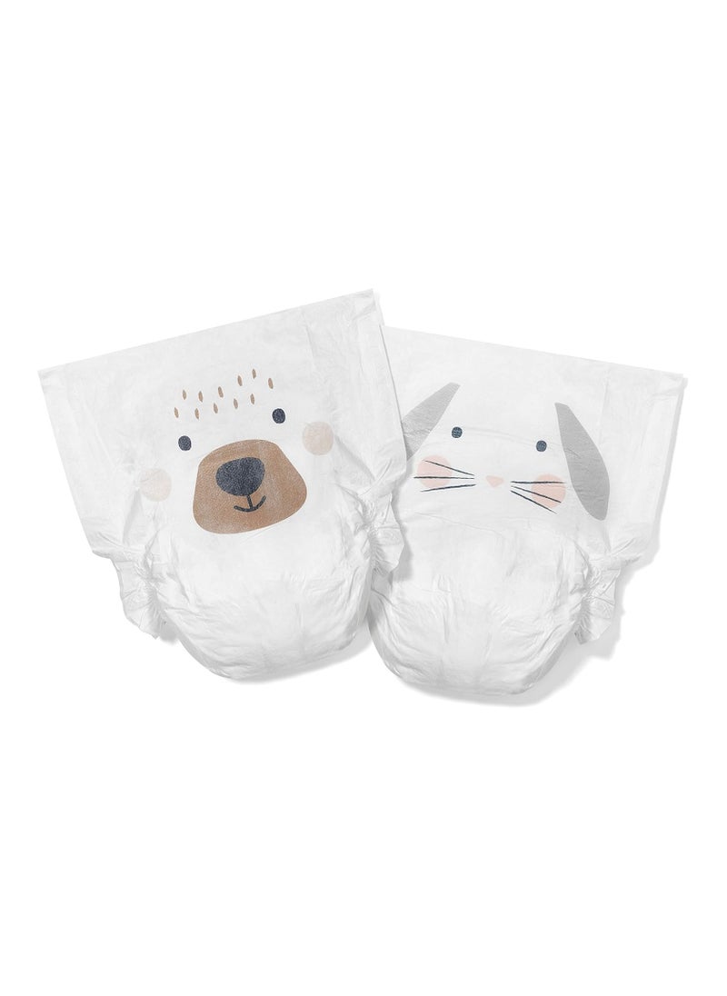 KIT & KIN Eco Friendly Baby Diapers Size 3 | Soft Flash Dry Disposable Diapers, Superior Leak Protection Hypoallergenic for Skin Protection Baby Diapers (Size 3 - Pack of 32)