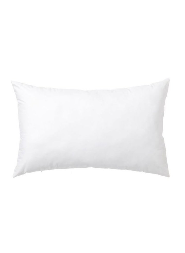 100% Microfiber Supersoft Press Pillow – Soft Fiber Filling, Plush Comfort, Polyester White  50x70 CM