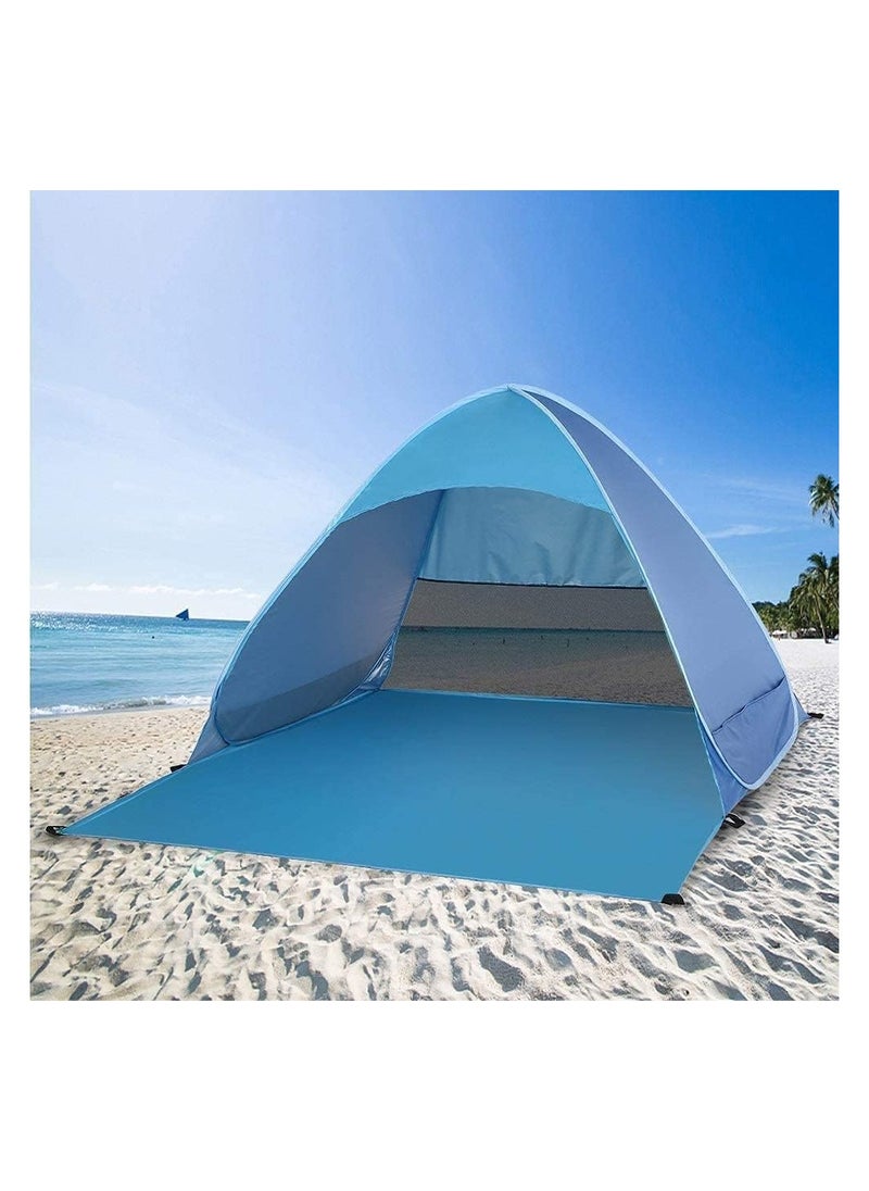 Pop Up Tent Outdoor Beach Set Double Automatic With Bag Camping Hiking Dessert Travel