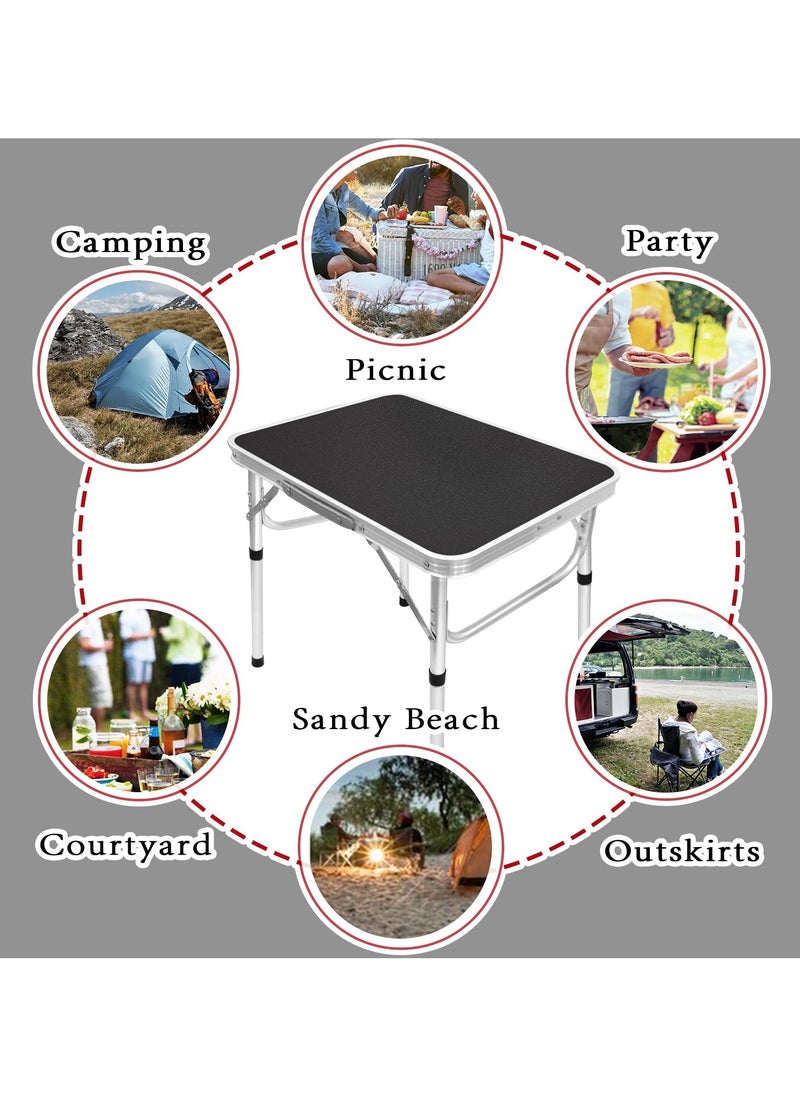 Portable Trestle Outdoor Camping Table Aluminum Alloy Outdoor Folding Picnic Table Lightweight Trestle Outdoor Camping Table For Picnic Beach BBQ Party