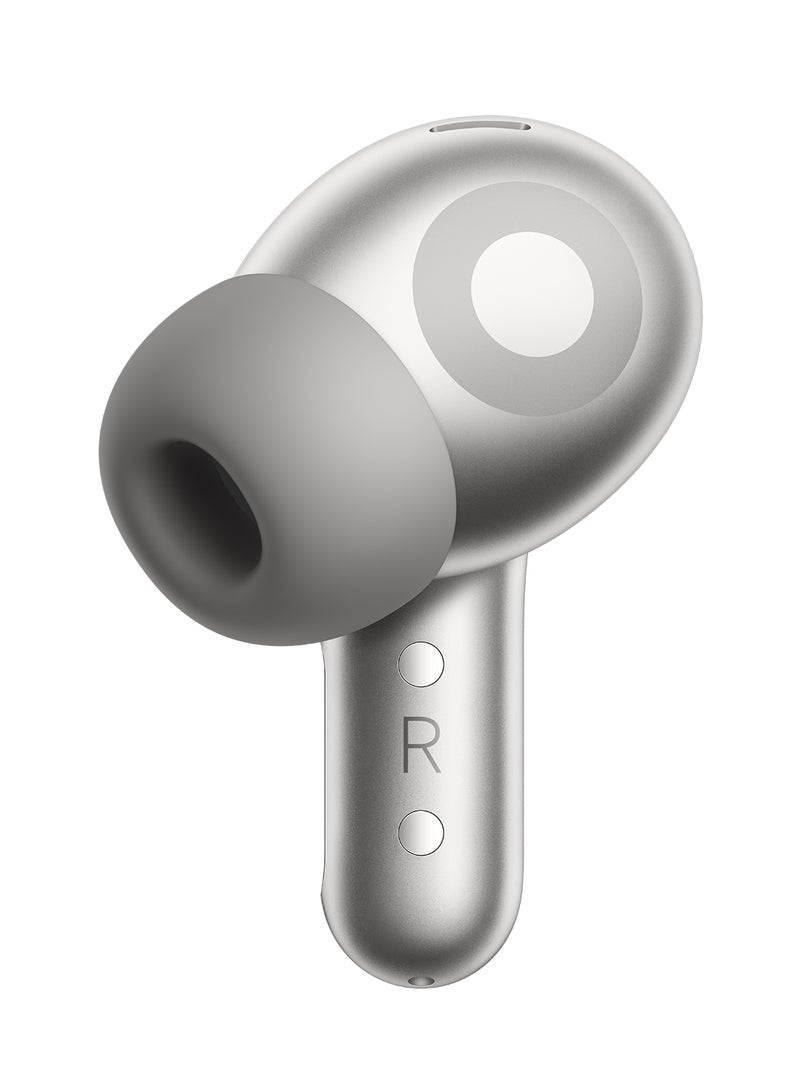 Buds 5 Pro BT | 3MIC + AI Call Noise Reduction | Up To 40 Hours Long Battery Life With Charging Box - Titanium