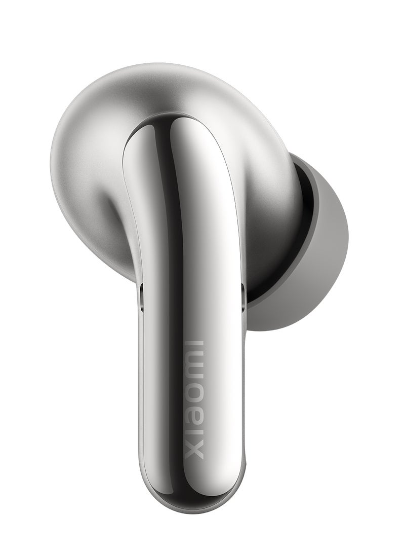 Buds 5 Pro BT | 3MIC + AI Call Noise Reduction | Up To 40 Hours Long Battery Life With Charging Box - Titanium