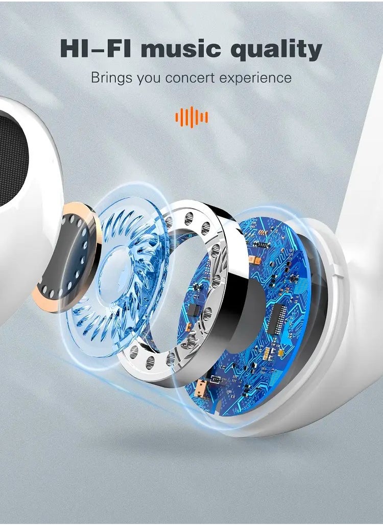 T03 True Wireless Bluetooth Earphones Newest Version White
