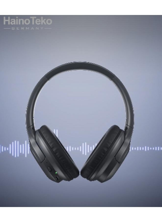ANC-13 MAX Active Noise Cancellation Bluetooth Headphones with High-Quality Sound – Stylish & Comfortable Black Wireless Head phones for Music and Sports.