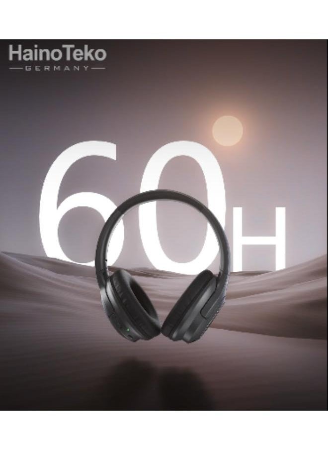 ANC-13 MAX Active Noise Cancellation Bluetooth Headphones with High-Quality Sound – Stylish & Comfortable Black Wireless Head phones for Music and Sports.