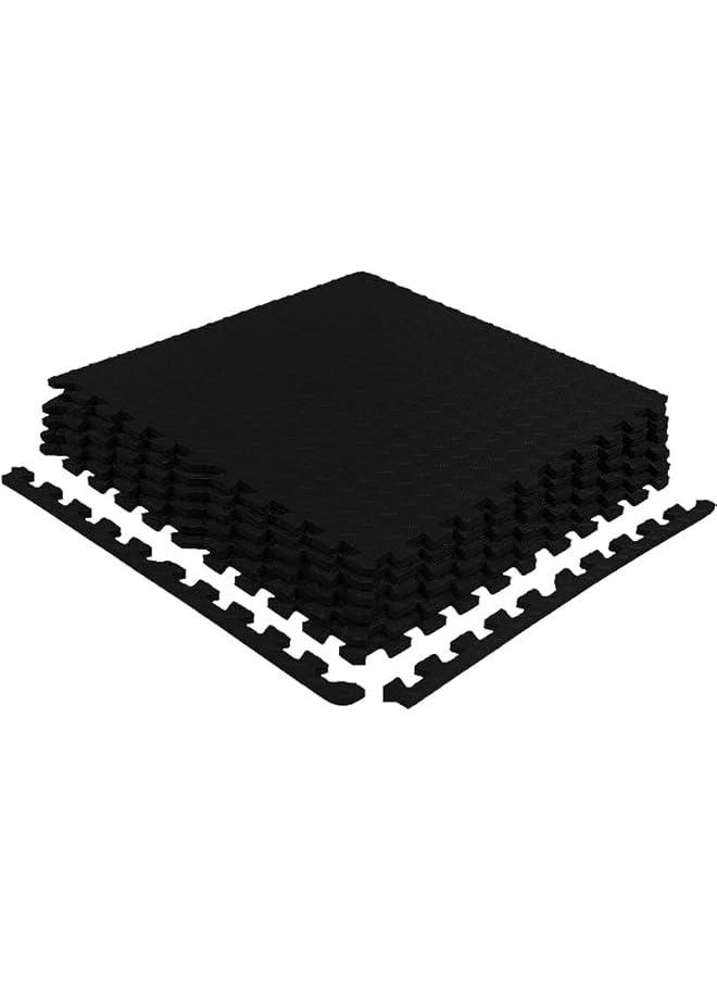 GWT Puzzle Exercise Mat, EVA Foam Interlocking Floor Tiles for Home Gym, Workout Equipment, treadmill, Protective Flooring, Fit Tile 24 SQ FT (6 Pcs)
