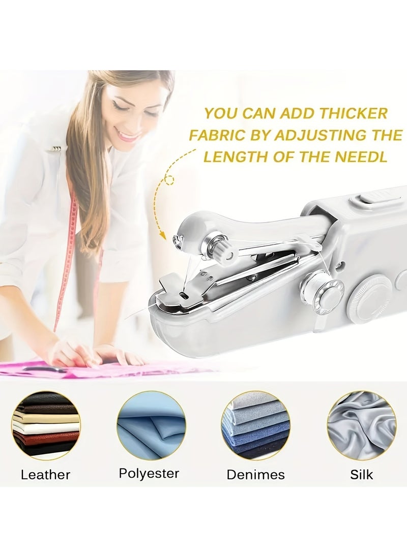 Compact Handheld Sewing Machine - Portable Quick Stitch Tool