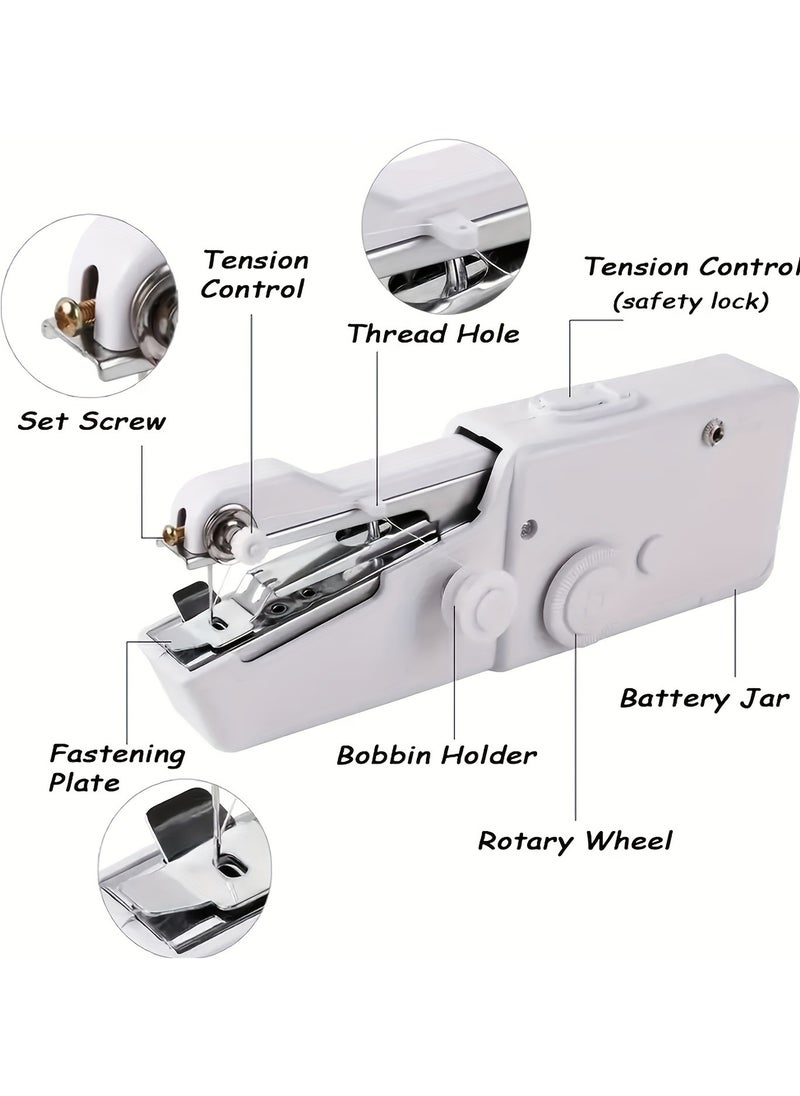 Compact Handheld Sewing Machine - Portable Quick Stitch Tool