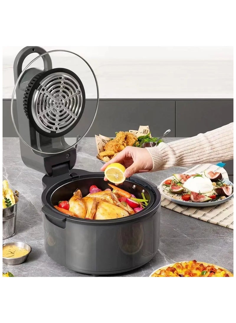 Smart Electric Deep Fryer with Observation Window and Large Capacity for Home Use Oil Temperature Control and Power Indicator