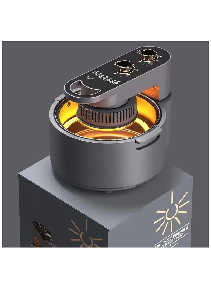 Smart Electric Deep Fryer with Observation Window and Large Capacity for Home Use Oil Temperature Control and Power Indicator