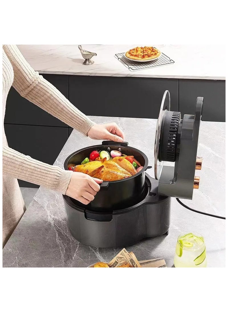 Smart Electric Deep Fryer with Observation Window and Large Capacity for Home Use Oil Temperature Control and Power Indicator