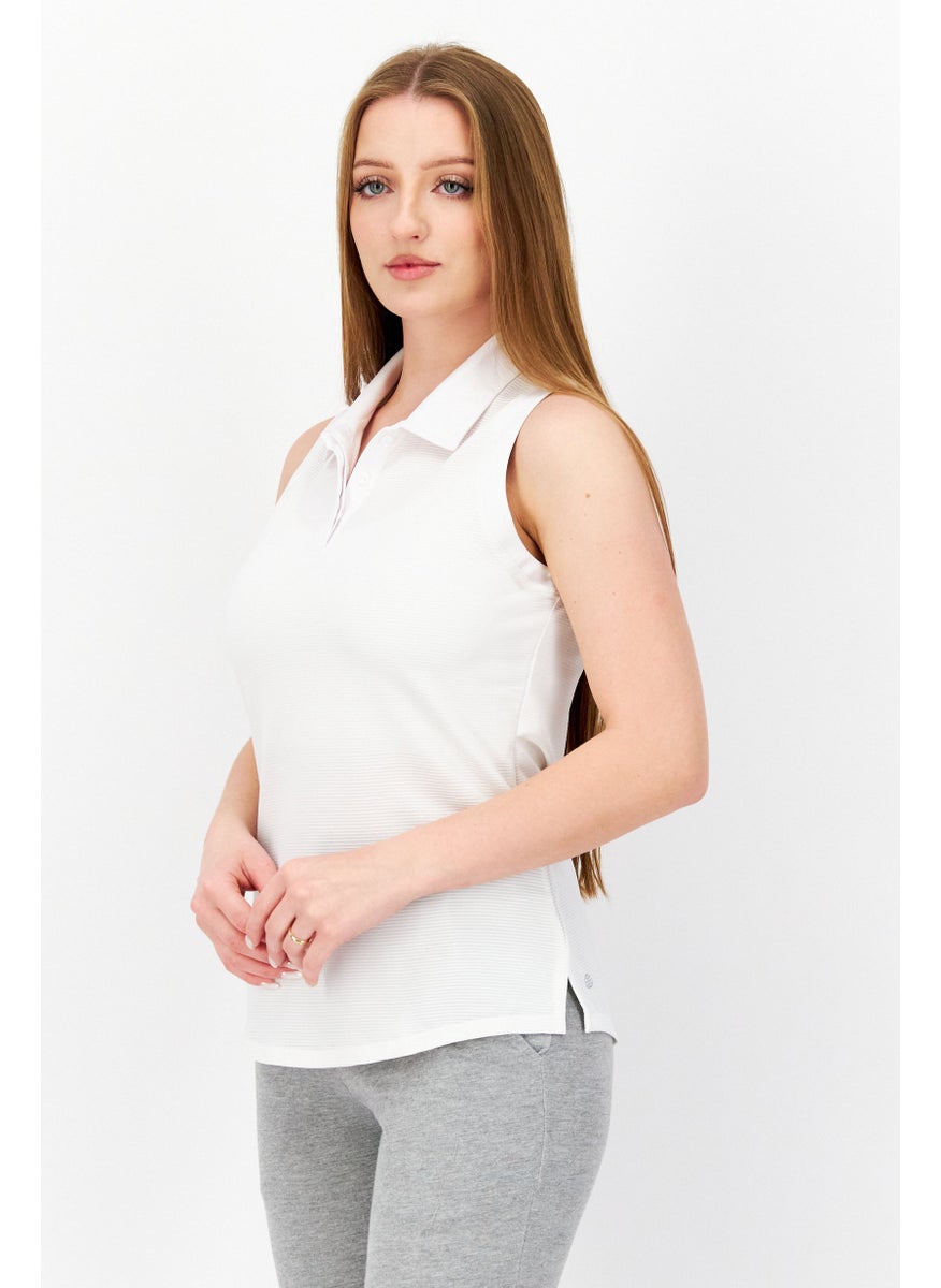 Women Sportswear Fit Sleeveless Training Top, White