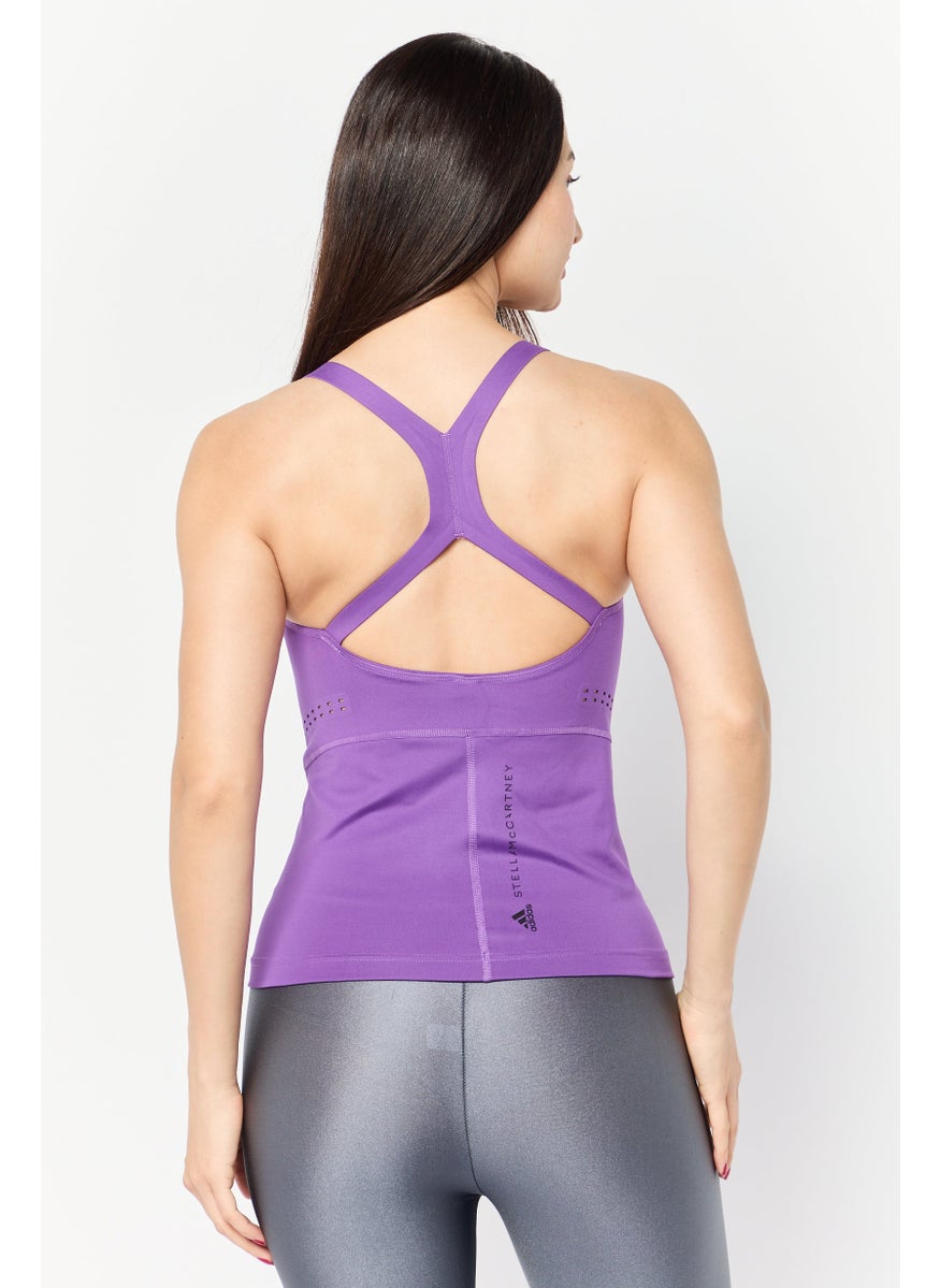 Women Sportswear Fit Sleeveless Training Tank Top, Purple
