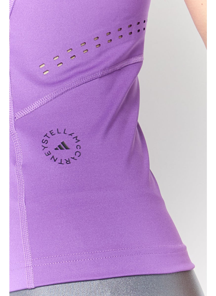 Women Sportswear Fit Sleeveless Training Tank Top, Purple